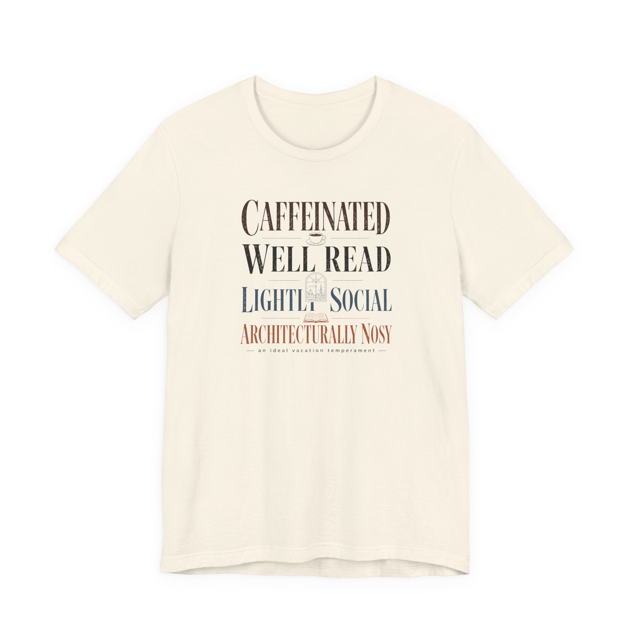 "Caffeinated, Well Read" T-Shirt