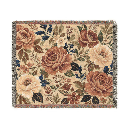 Sunwashed Peony - Woven Blanket