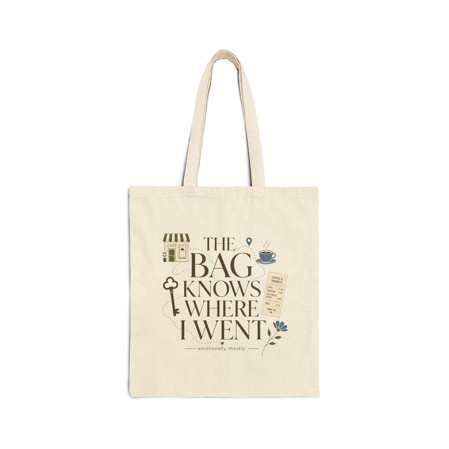 "The Bag Knows Where I Went" Tote