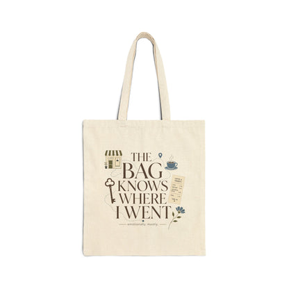 "The Bag Knows Where I Went" Tote