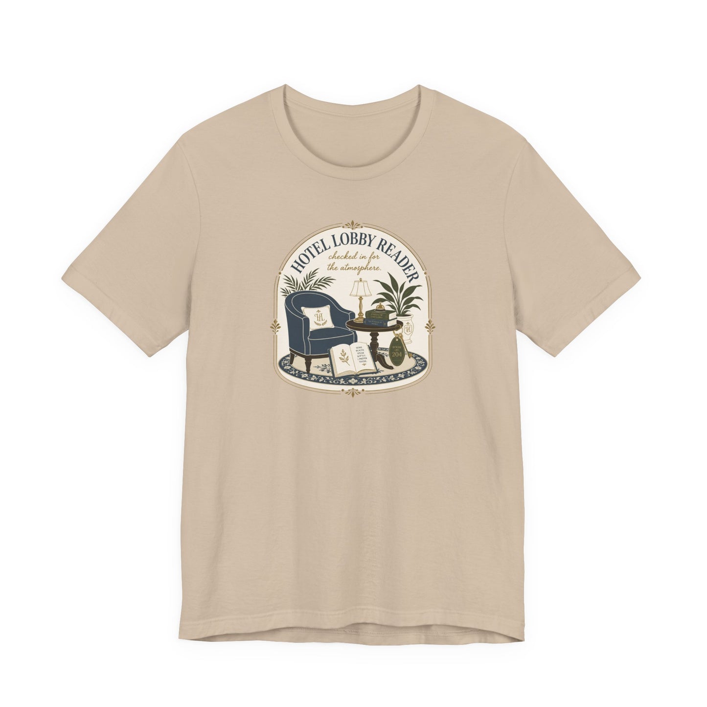 "Hotel Lobby Reader" T-Shirt