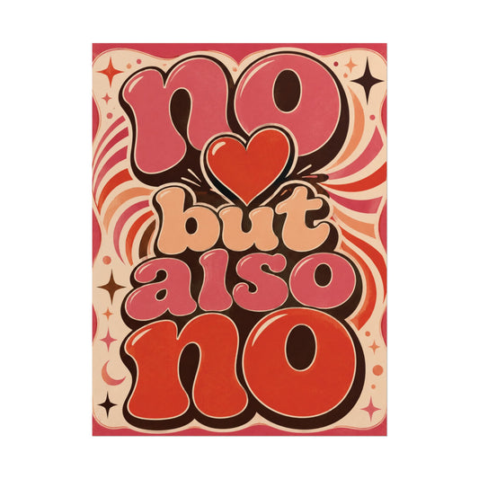 No, pero también no - Póster