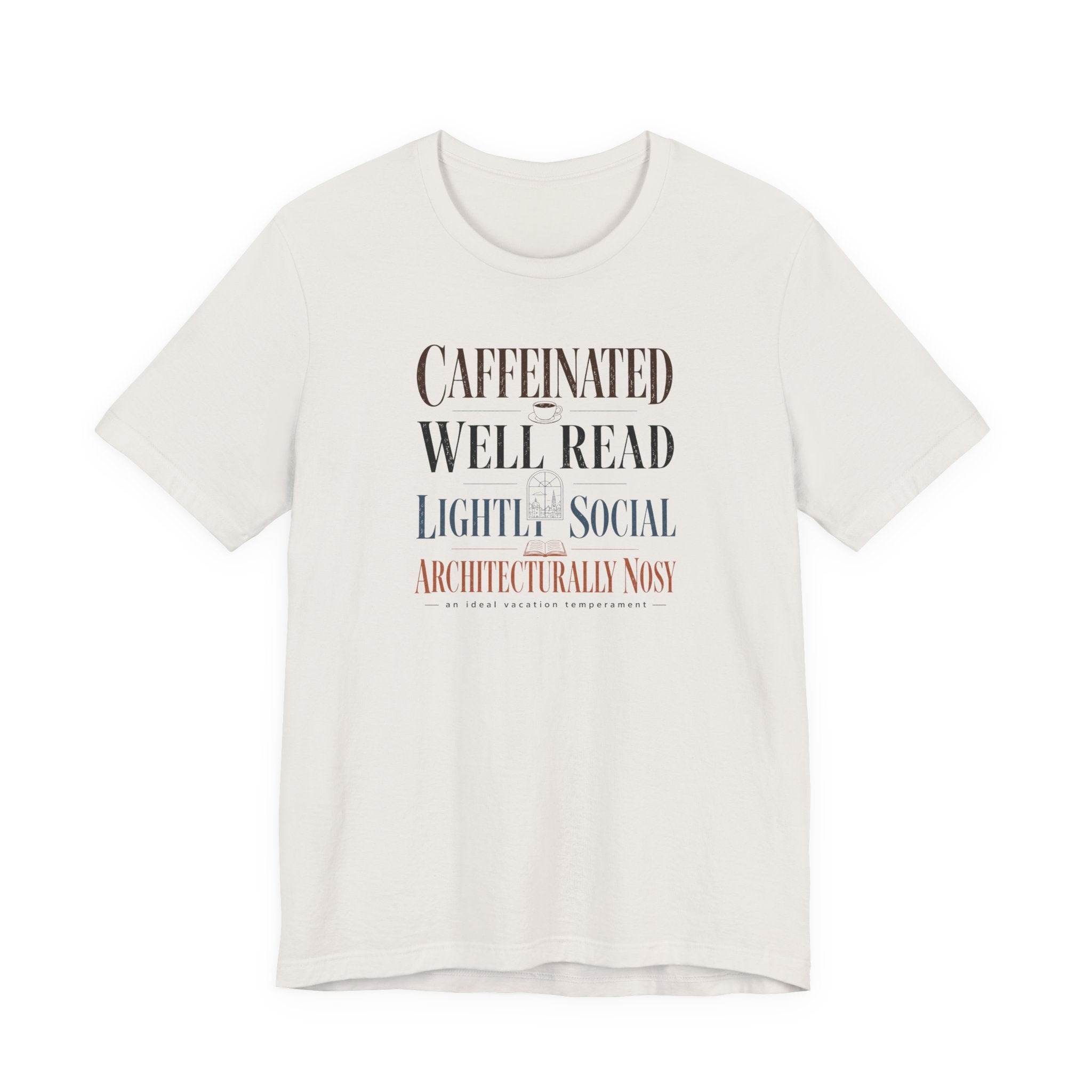 "Caffeinated, Well Read" T-Shirt
