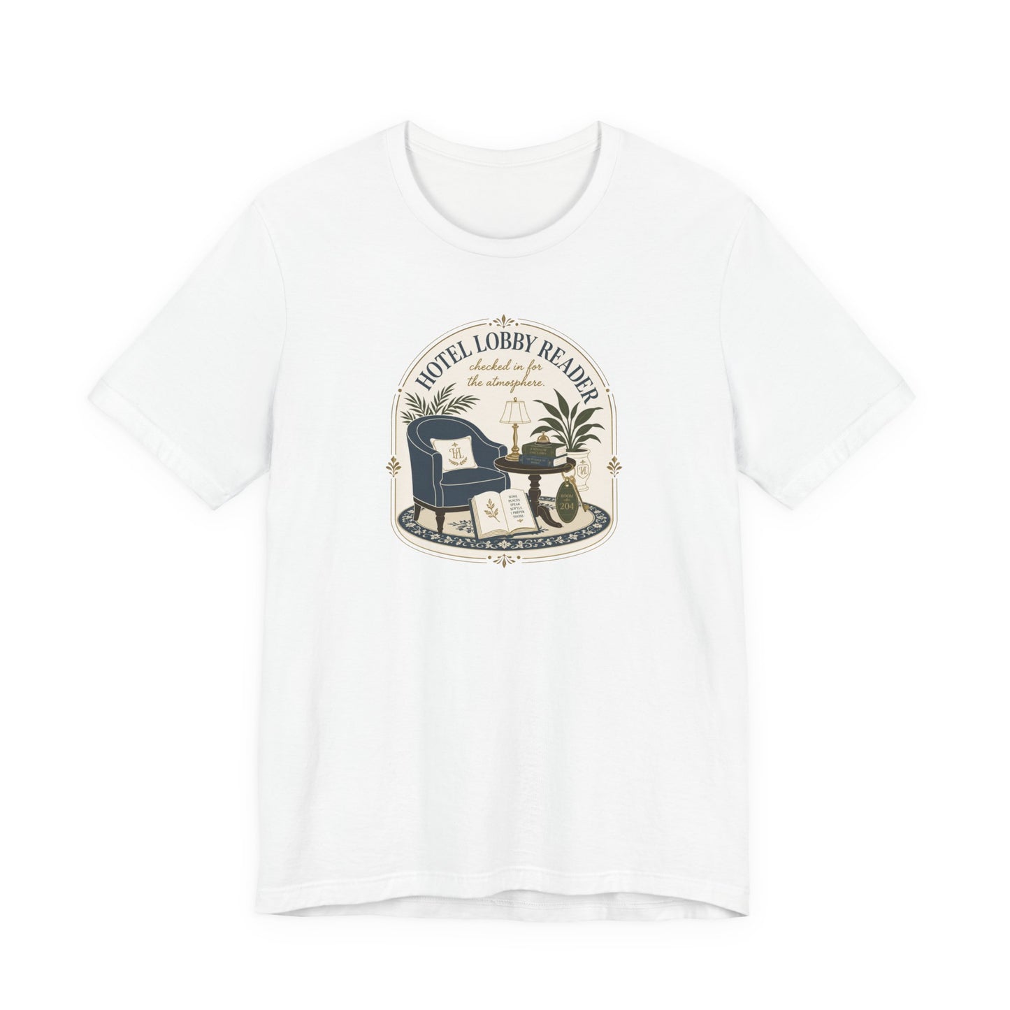 "Hotel Lobby Reader" T-Shirt