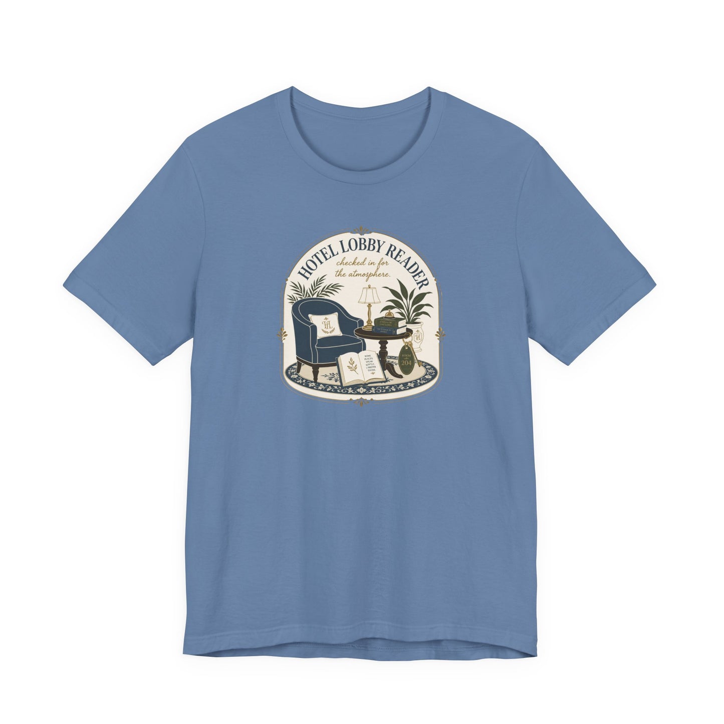 "Hotel Lobby Reader" T-Shirt