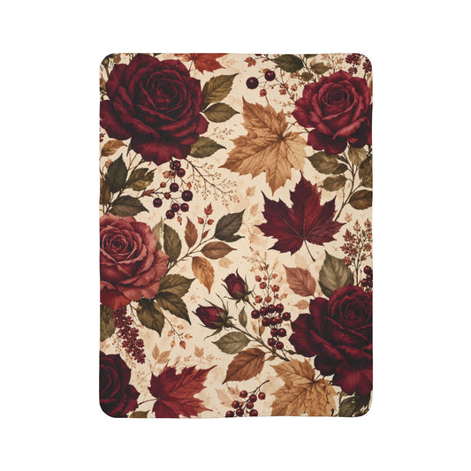 Rose Brush - Sherpa Blanket
