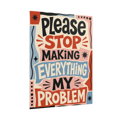 No es mi problema - Póster
