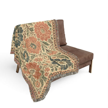 Faded Parlor Garden - Woven Blanket