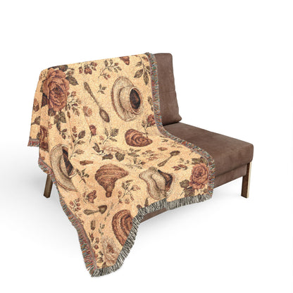 Tea House - Woven Blanket