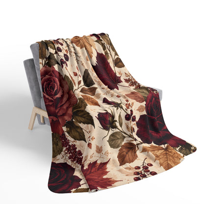 Rose Brush - Sherpa Blanket