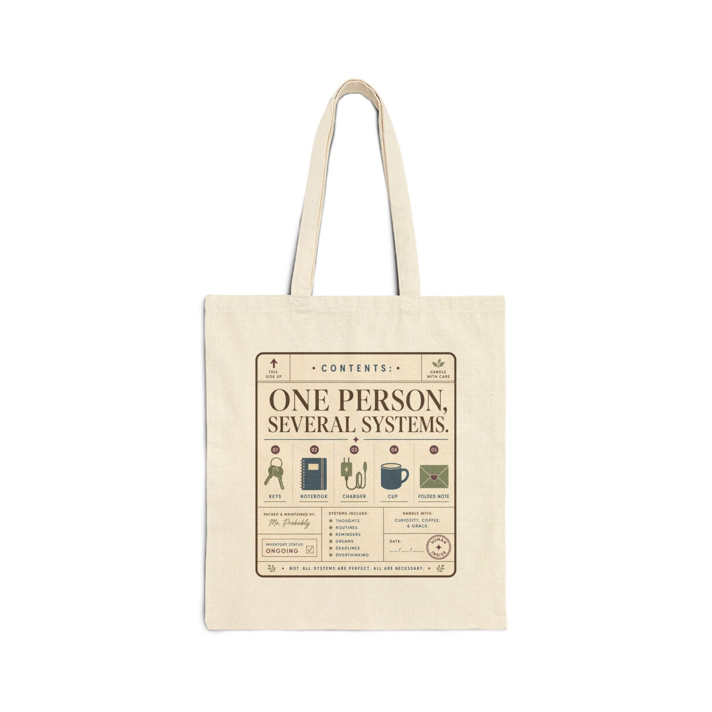 "One Person Several System" Tote