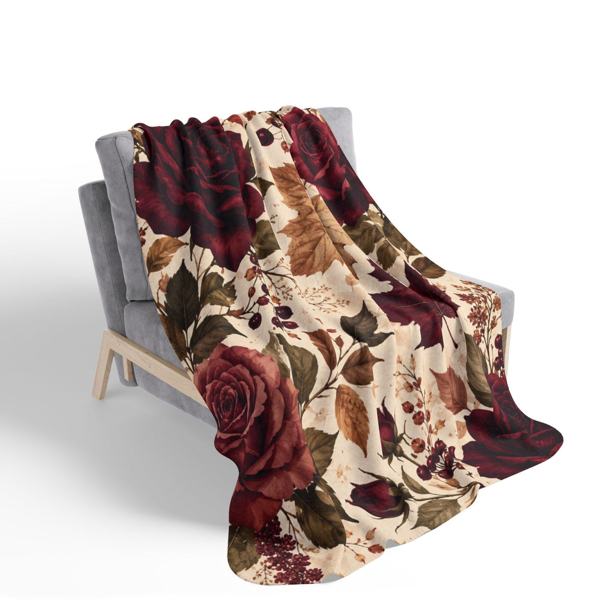 Rose Brush - Sherpa Blanket