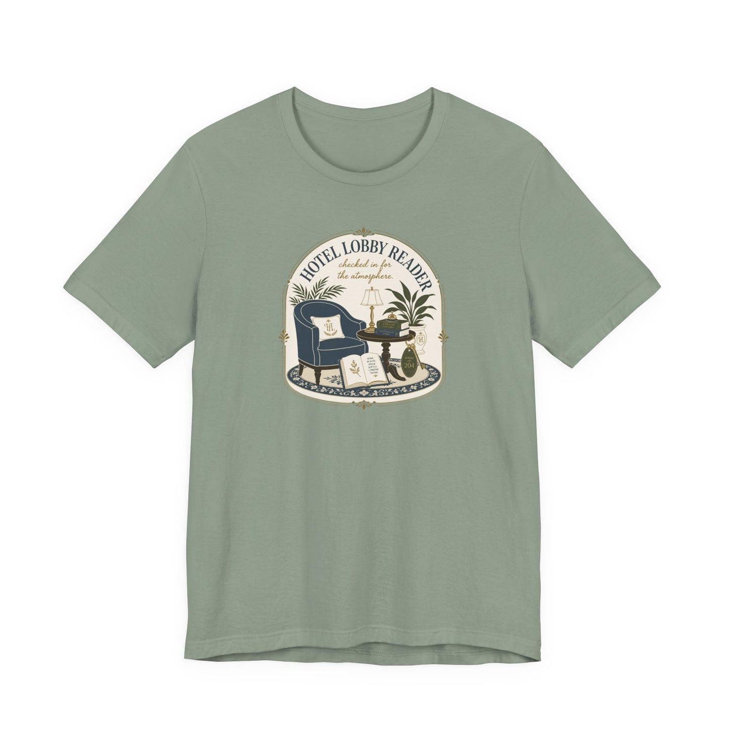 "Hotel Lobby Reader" T-Shirt