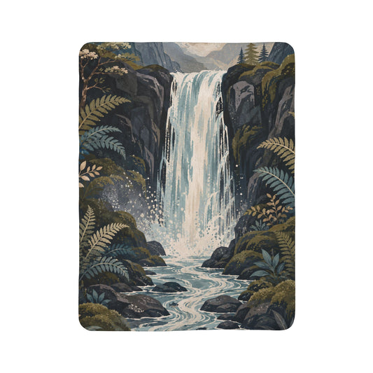 Nature Falls - Sherpa Blanket