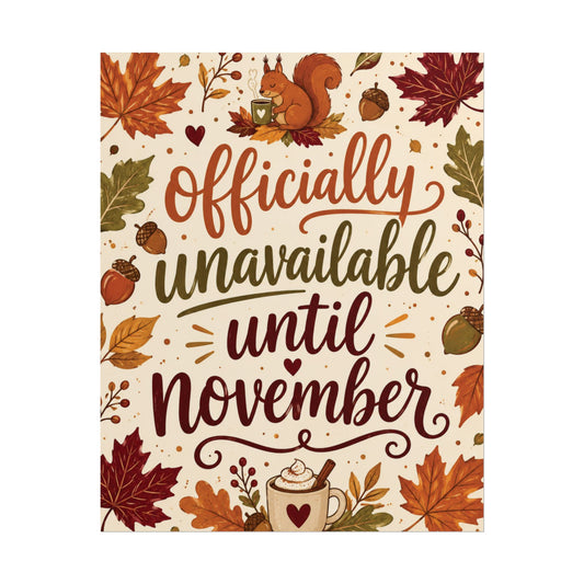 Oficialmente no disponible hasta noviembre - Póster