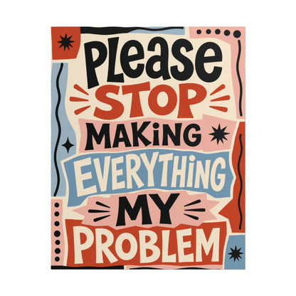 No es mi problema - Póster