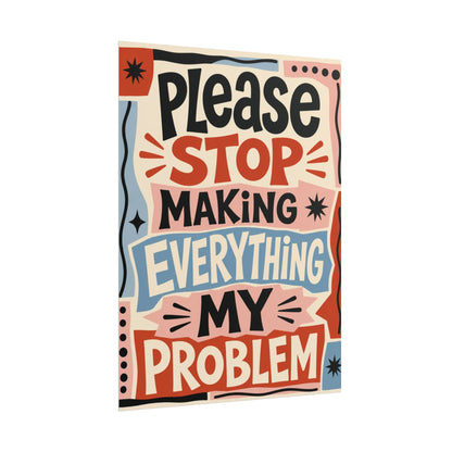 No es mi problema - Póster