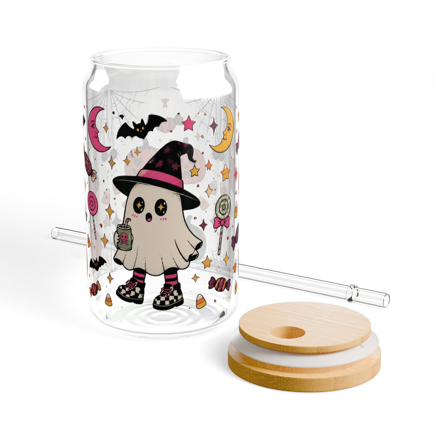 Lolli Ghost Halloween - Glass Can