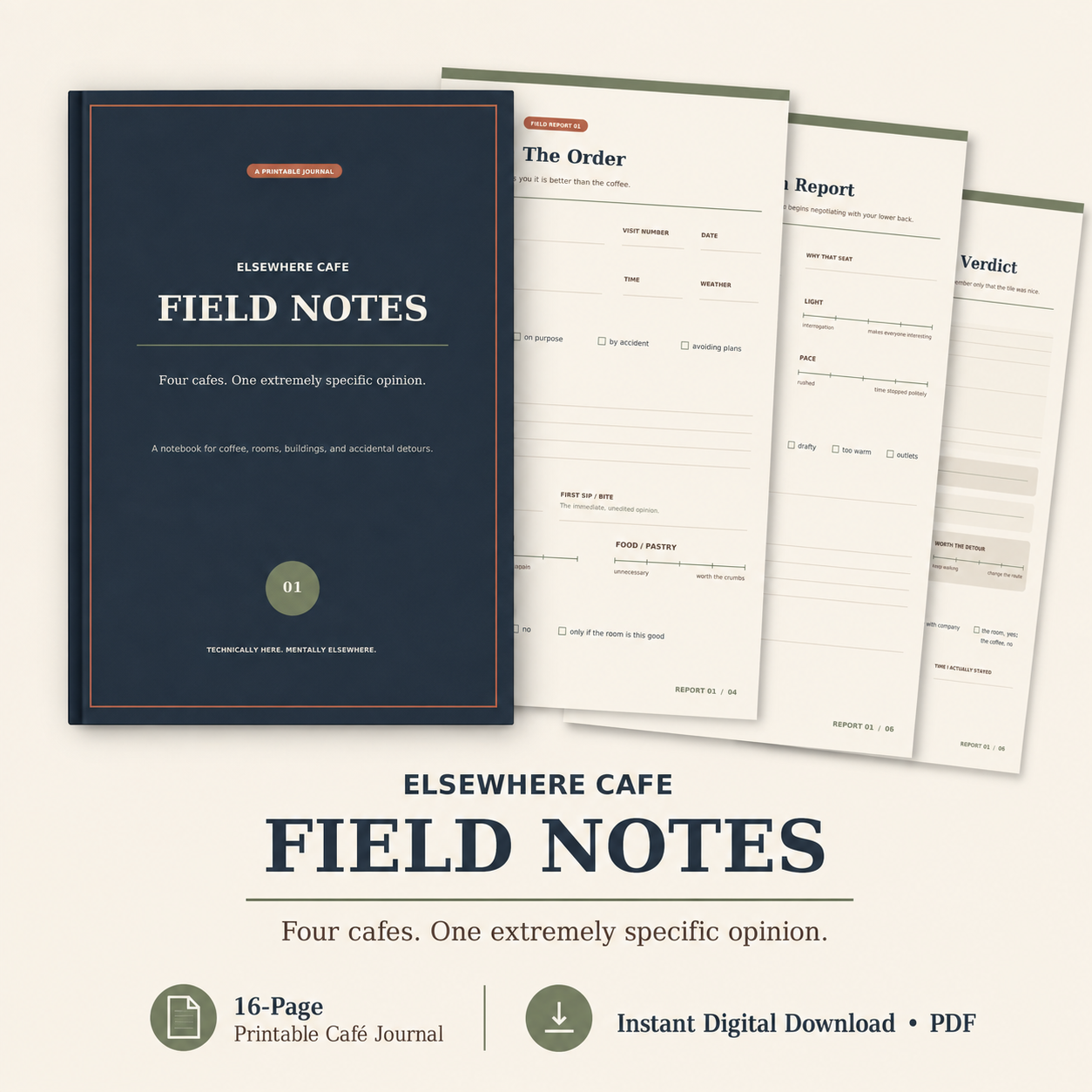 Field Notes: Café Edition
