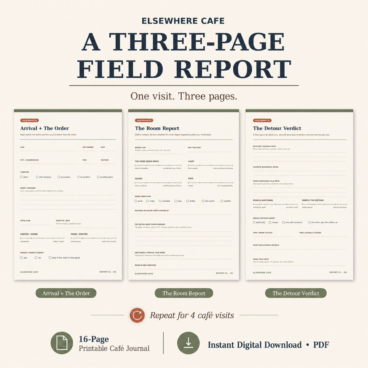 Field Notes: Café Edition