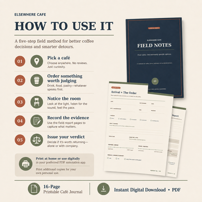 Field Notes: Café Edition