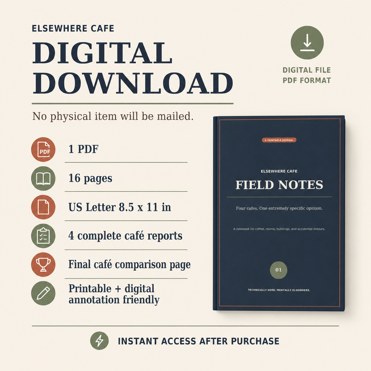 Field Notes: Café Edition