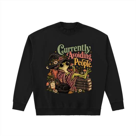 Currently Avoiding People Autumn Sweater